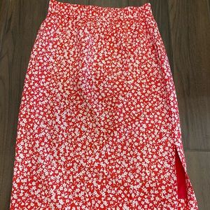 Vintage flower pull on skirt